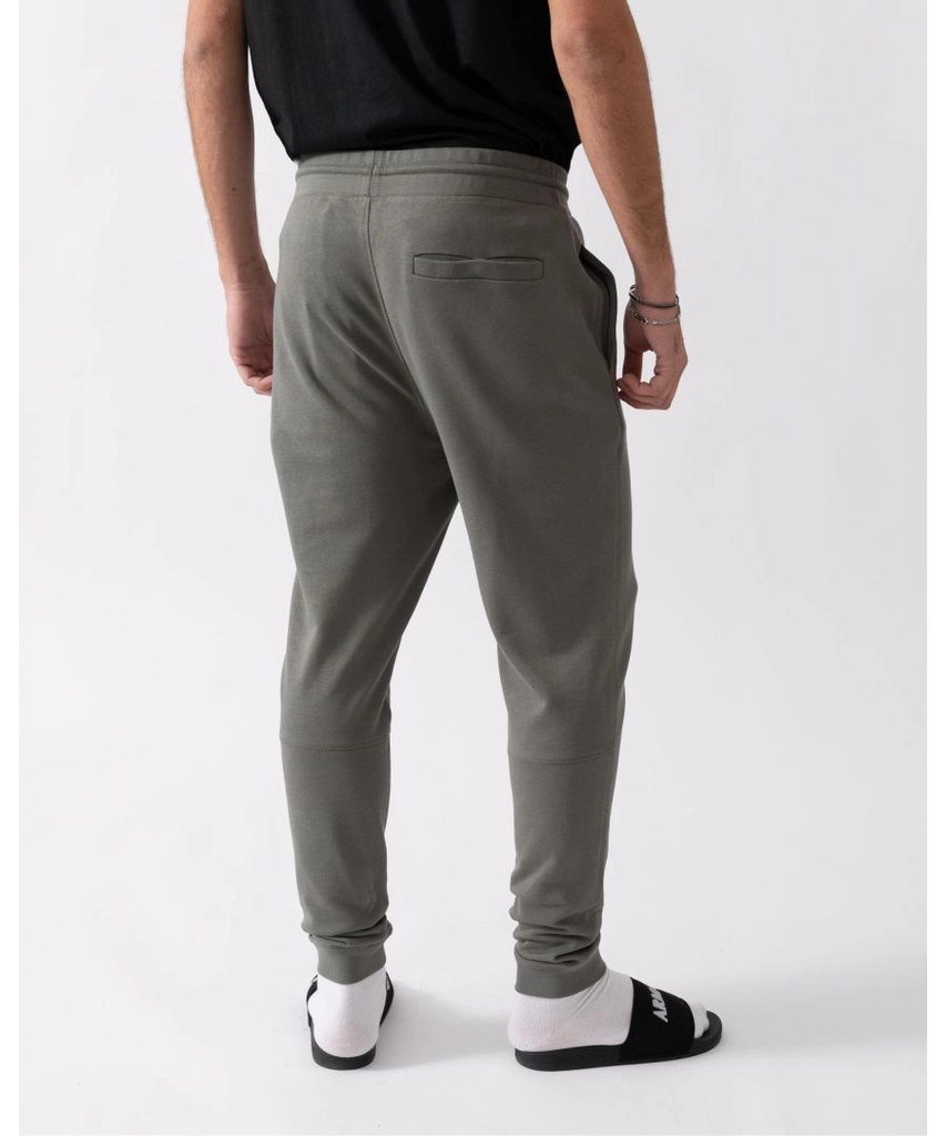 Hugo Boss Sestart Mens Cotton-Terry Tracksuit Bottoms With Logo Patch A/W 24 - Grey - Size X-Large